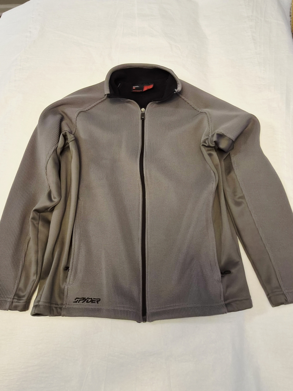 Spyder Men's Gray Performance Full-Zip Jacket